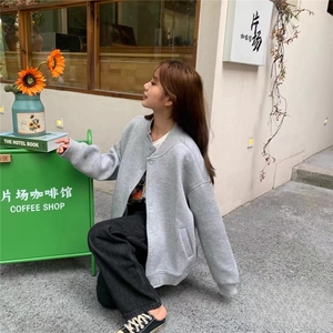 重磅500G棒球服外套ins潮牌宽松休闲飞行夹克日系上衣潮BQ10P85图片