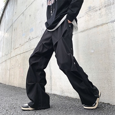 8XL-M休闲裤男秋冬季加肥加大码西裤高街显瘦拖地裤9026p68控88，男装休闲裤，电商D206-1