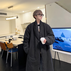 8XL-M 90白鸭绒！特大码羽绒服日系绒面长款棉衣男 YRFC03P268图片
