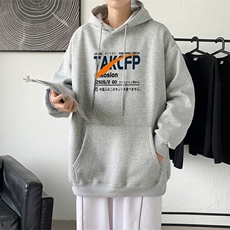 L2467P48秋装2023新款潮趣印花学生潮流男女情侣连帽卫衣，男装卫衣，星座510A-1