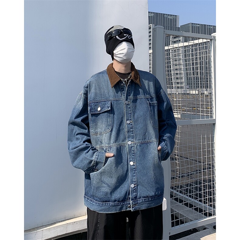 秋季新款简约牛仔夹克男百搭长袖JK1225-P65,男装夹克,星座308B-2