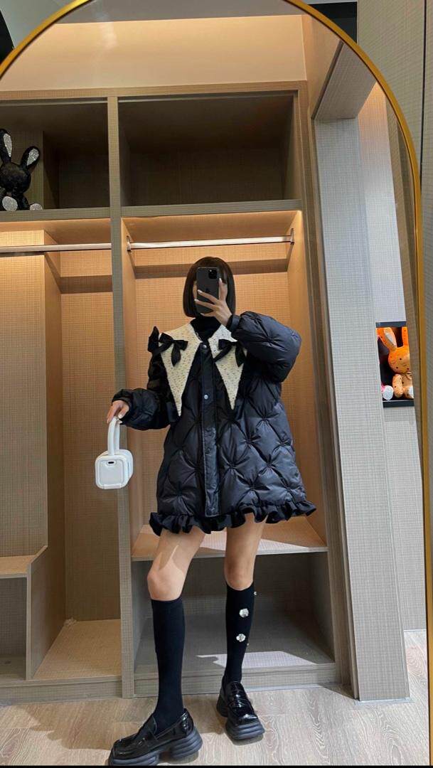 羽绒服，女装羽绒服，blue face