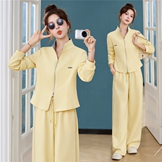 2026年春季新款休闲减龄显瘦两件套套装，女装套装/套裙，布芭啦