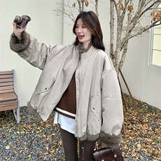 新款毛毛内胆派克服2D014-10027-P185-K288，女装短外套，2D014