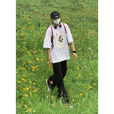 B221美式ins街头hiphop宽松休闲多口袋工装裤子LK23120-P65控88，男装休闲裤，电商B221