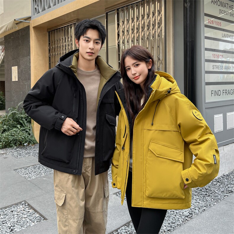 新款羽绒外套男女同款冲锋衣情侣款羽绒服控价279-613B-6806-P200,男装羽绒服,星座613B