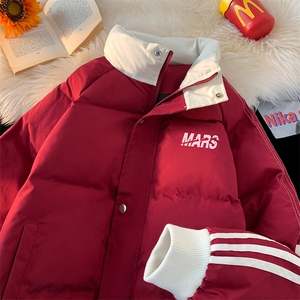 ！2025秋冬新款撞色织带棉衣加厚保暖棉服MY209特P80图片