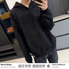 重磅加绒卫衣男女秋冬季新款美式复古上衣潮牌oversize连帽外套，女装短外套，星座506A