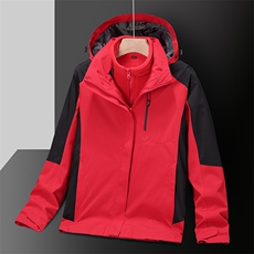 秋冬季冲锋衣连帽外套男女款防风三合一户外服SZ9805-P130，男装夹克，星座1105-3