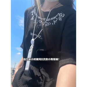 XZ809A/SSS02/特P24/控48 美式圆领坎肩印花背心T恤图片