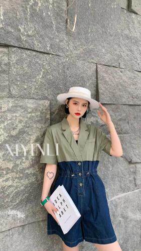 现货时尚连体短裤，女装，吸引力