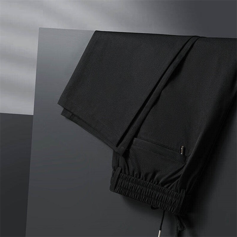 【抖音】夏季三防冰丝弹力面料直筒裤休闲运动裤K1085-25元，女装休闲裤，星座1706