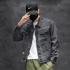 2025春季新款牛仔外套男夹克牛仔衣潮M-5XL两色6630-P65，男装工装外套，电商B223（原星座515-1）