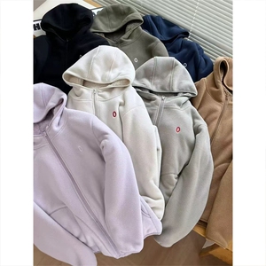 网图 高品 双面摇粒绒加厚保暖连帽羊羔绒开衫外套男女 A1050-P65图片