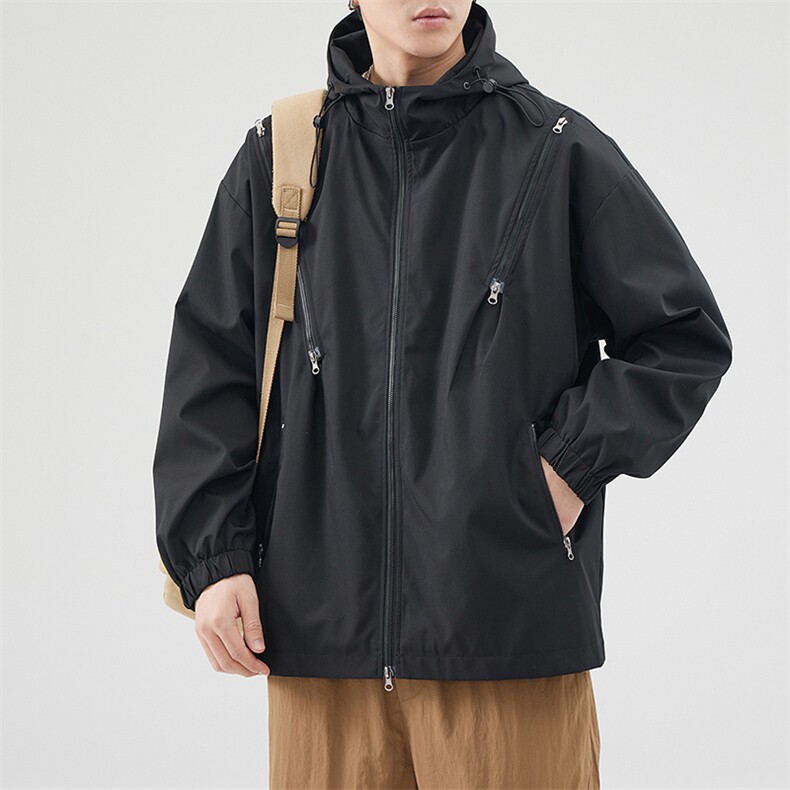 新款现货户外连帽夹克男三防冲锋衣外套JK815-P70,男装夹克,星座1204-3