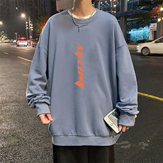 S6006-P28加绒款-P33秋季圆领卫衣男大码韩版宽松长袖外套，男装卫衣，电商A040