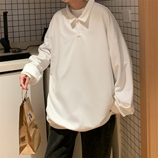 卫衣男春秋季2021新款潮牌ins港风POLO领上衣休闲宽松W1459-P28，男装卫衣，星座512-4