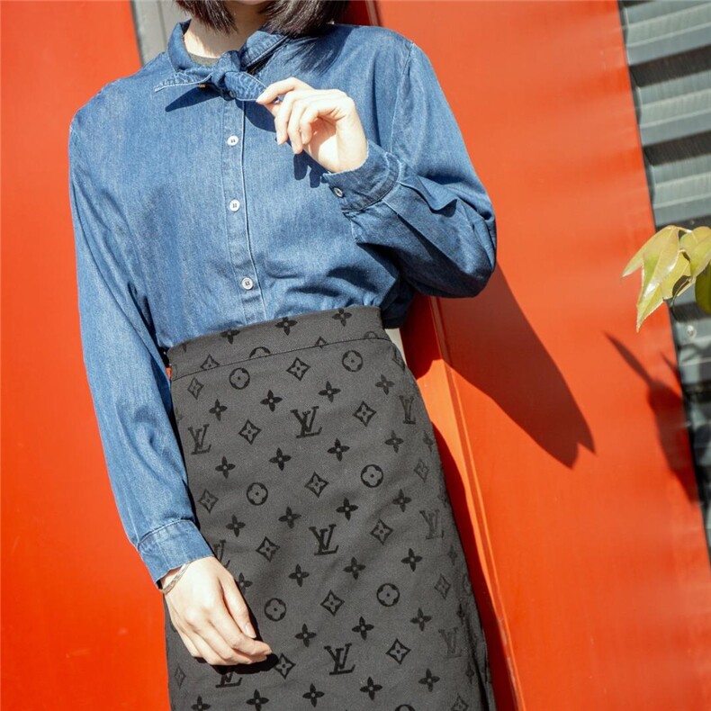 打结牛仔衬衫，超美，超百搭，女装衬衫，轩之秀