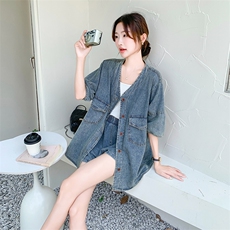 现货~~！！薄款牛仔套装懒人穿搭P135188，女装套装/套裙，2C262