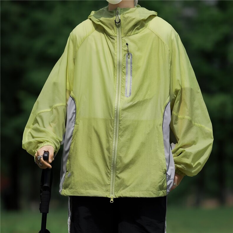 2025夏季新款连帽防晒衣服轻薄冰丝凉感时尚潮男女装速干钓鱼上衣,男装防晒衣,星座506A