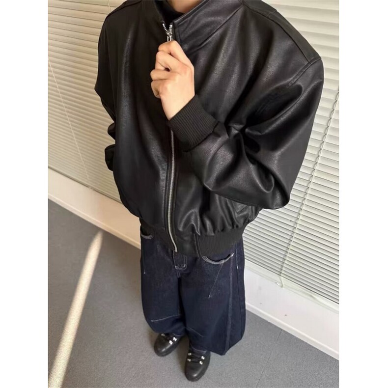 春秋痞帅外套男ins高街潮牌港风日系原宿风宽松夹克W528,男装夹克,星座1116A（原606A-3）