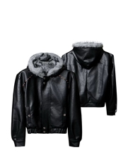 已安排脊煞里布全毛座山雕加绒加厚皮衣棉服短外套mj1091-p178，男装皮衣，电商B288