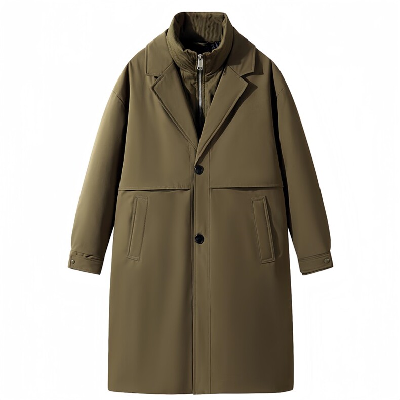 大鹅长款过膝盖情侣校服学生白鸭绒给羽绒服外套控价268，男装羽绒服，星座301D-5(原星座1415）