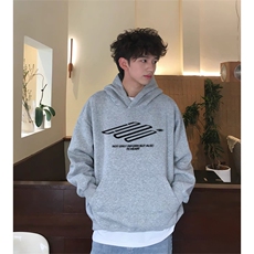抖音得物高品质印花连帽卫衣秋冬装美式宽松连帽纯色卫衣ADL111，男装卫衣，电商A443