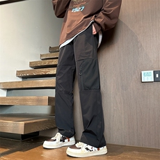 春款港风休闲裤宽松运动裤拖地裤束脚裤男KP862P45，男装休闲裤，星座1204-3