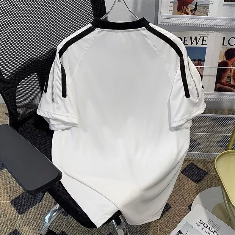 小众金属拉链设计短袖T5142P37,男装T恤,星座1116-2