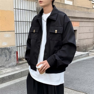 春秋新款工装夹克男cleanfit美式多口袋宽松休闲翻领外套 JC402图片