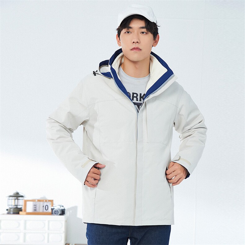 春秋冬三合一冲锋衣保暖连帽外套男女款防风防水户外服SZ618-P140,男装夹克,星座1105-3
