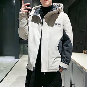 羽绒服男短款宽松工装外套男机能口袋冬季连帽潮 A436-2166图片