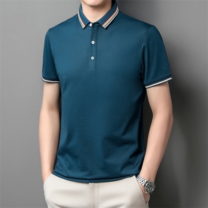 轻商务短袖T恤男翻领纯色POLO衫夏季男士休闲半袖体QP1670-P53图片