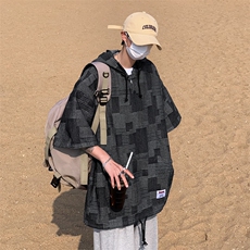 连帽潮流新款T恤青春流行圆领标准男ins夏季潮五分袖TF235，男装T恤，星座1116A-1（原606A）