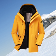 户外连帽男女新款三合一防风防水登山服石墨烯保暖外套H6188-P90，男装棉衣，星座1403A