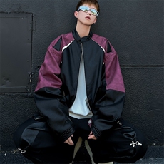 美式PU皮外套女秋冬季新款机车服加厚情侣夹克棉衣男Y156/P84，男装夹克，星座506