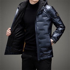 CAH2086钱塘2020-2中年男士冬加厚款有帽时尚休闲羽绒服P240，男装羽绒服，钱塘207-2