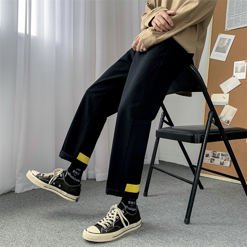 主推2021秋季新款百搭牛仔裤男宽松直筒中性休闲九分裤NK302-p30,男装牛仔裤,星座410-6（原星座1304-1）