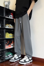 夏季新款高弹透气速干冰丝九分长裤M~4XLXZ604-KG71-特P40控78，男装休闲裤，星座604