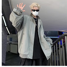 飞行员夹克男潮牌美式高街外套秋冬宽松痞帅休闲棒球服J8302-p63，男装夹克，星座1008