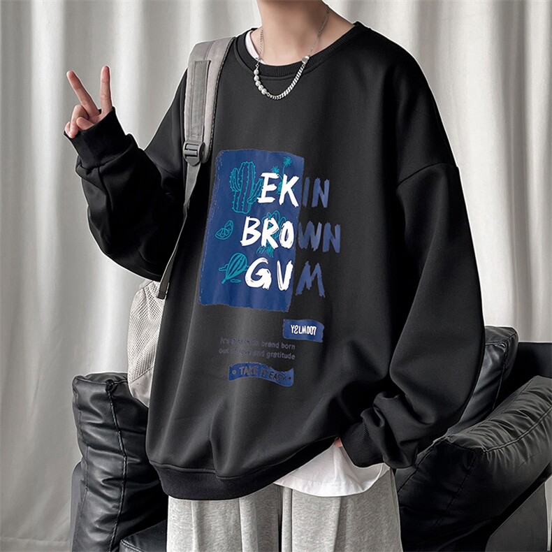 1港风流行中性情侣大码M-5XL原创运动套头卫衣男WY7431P28控39，男装卫衣，星座226-2