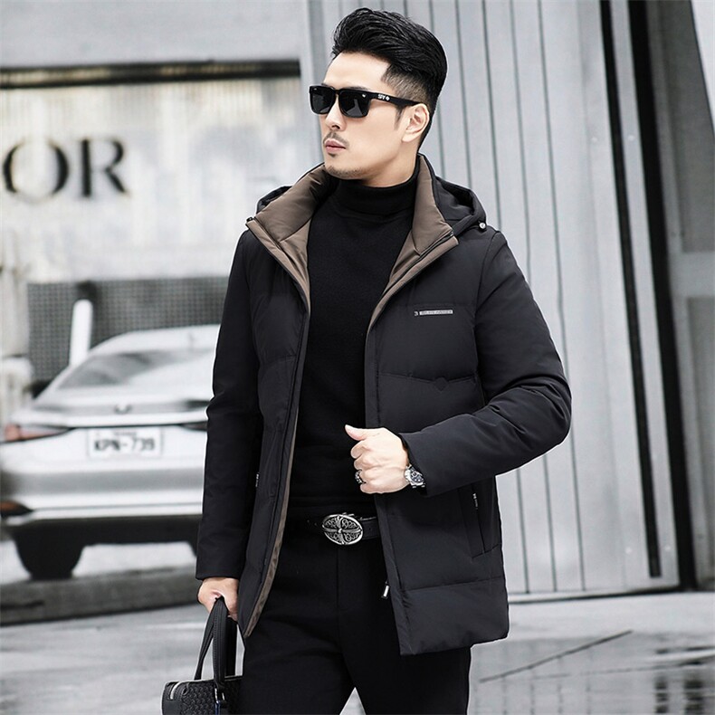 M88506-12钱塘2020-3冬季厚款新款简约时尚中年男士羽绒服P220，男装羽绒服，钱塘207-3