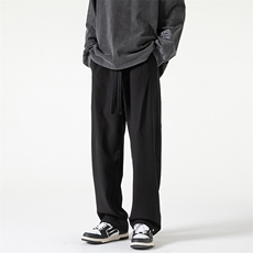 港风抖音大码休闲裤长裤品质西裤直筒裤A014-DY2172-P55控78，男装休闲裤，电商A014