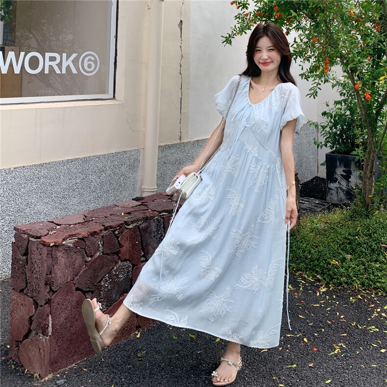 【现货】连衣裙女2025夏季新款短袖裙子2C227/2551/P155K218,女装连衣裙,2C227