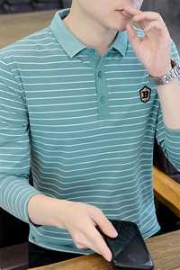 79811-P45春秋新款长袖T恤男休闲打底衫图片