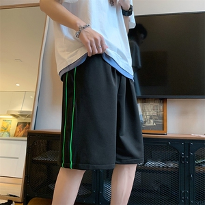 现货DM30-P30男装夏款直筒宽松休闲运动短裤松紧腰五分裤图片