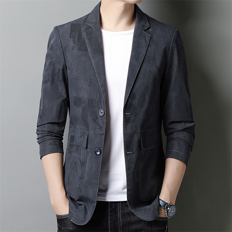 西服男2023春季新款中青年男士西装外套商务休闲潮流便服单西上衣,男装西服,电商B212（原钱塘6029）