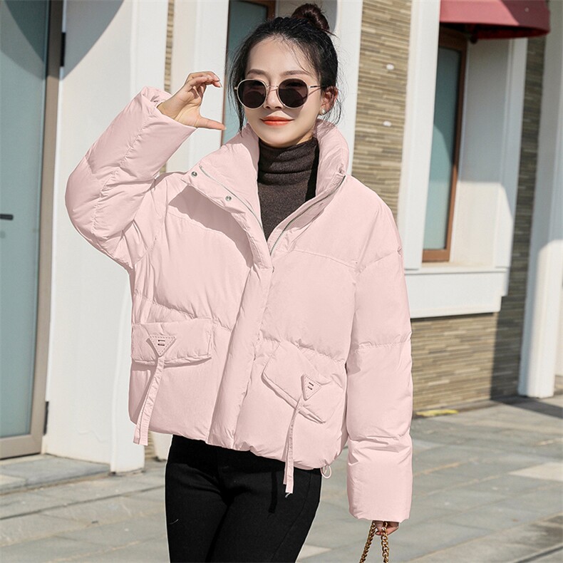 2024年冬季新款时尚百搭个性宽松休闲洋气减龄羽绒服，女装羽绒服，心心服饰