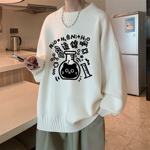 8XL半高领毛衣男大码胖子针织衫毛线衣 M18421-P45 加绒款-P65图片